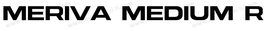 Meriva Medium Regular字体转换